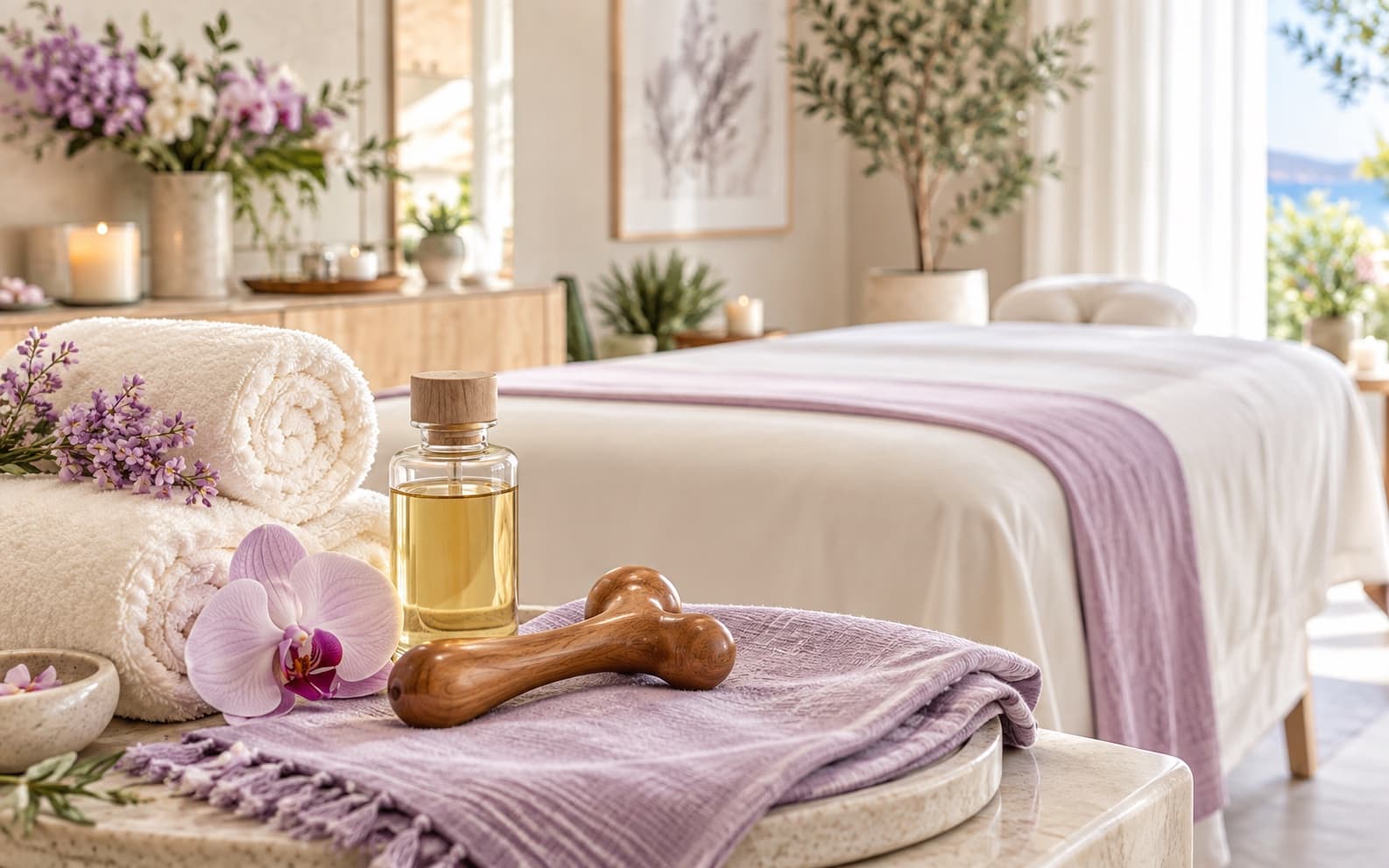 Aromatherapy Massage treatment setting